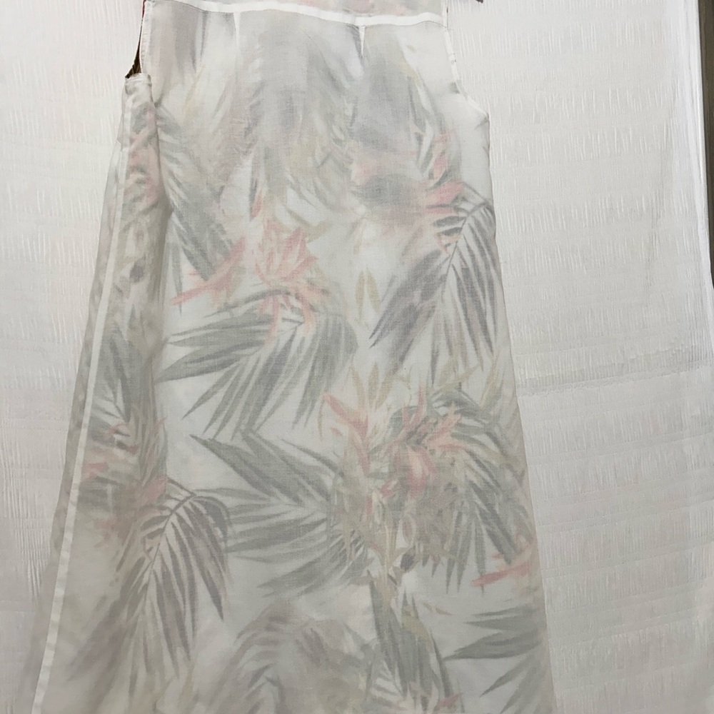 J. Jill Green and Orange V-Neck Sleeveless Mini Sundress - Picture 5 of 12